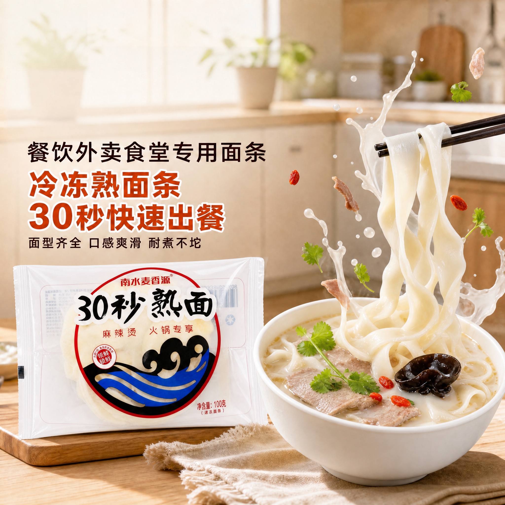 保持image1的整体构图、厨房背景、所有文案内容与位置、字体… - 图片创意预览