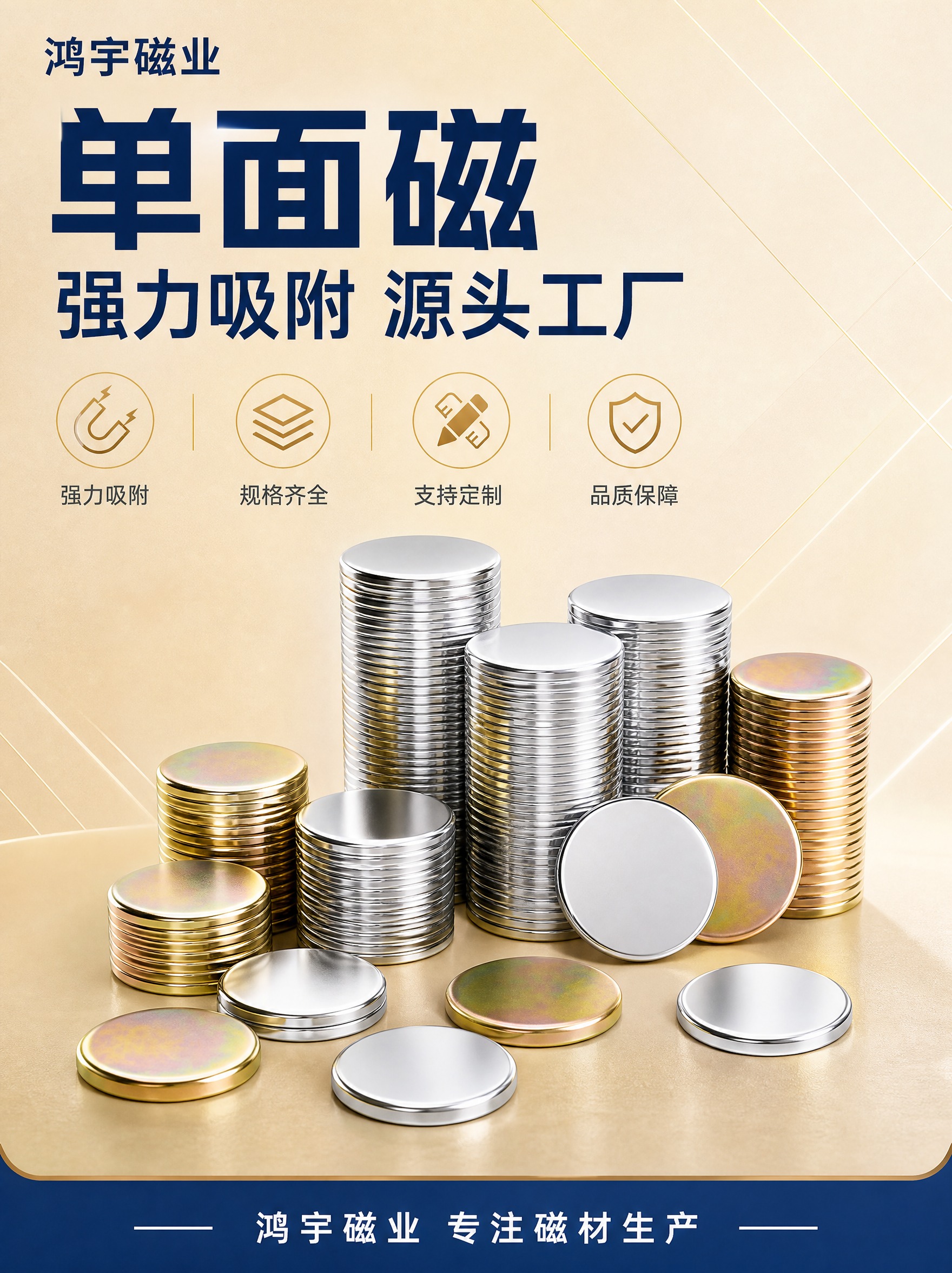 [商品] 使用【图2】【图3】【图5】圆形单面磁铁片产品；保留… - 图片创意预览