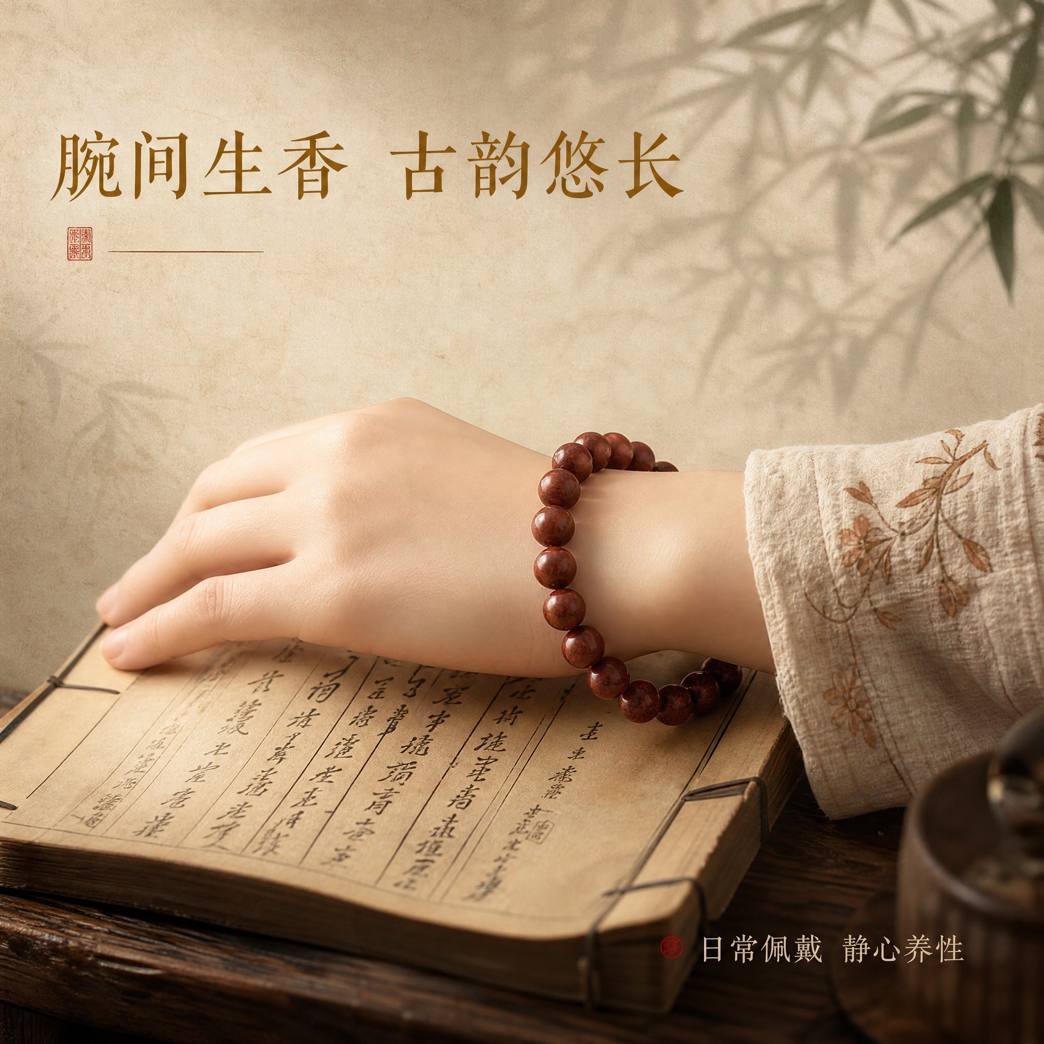 [主图-4] 佩戴展示 手腕佩戴效果与场景氛围 [统一基调]… - 图片创意预览