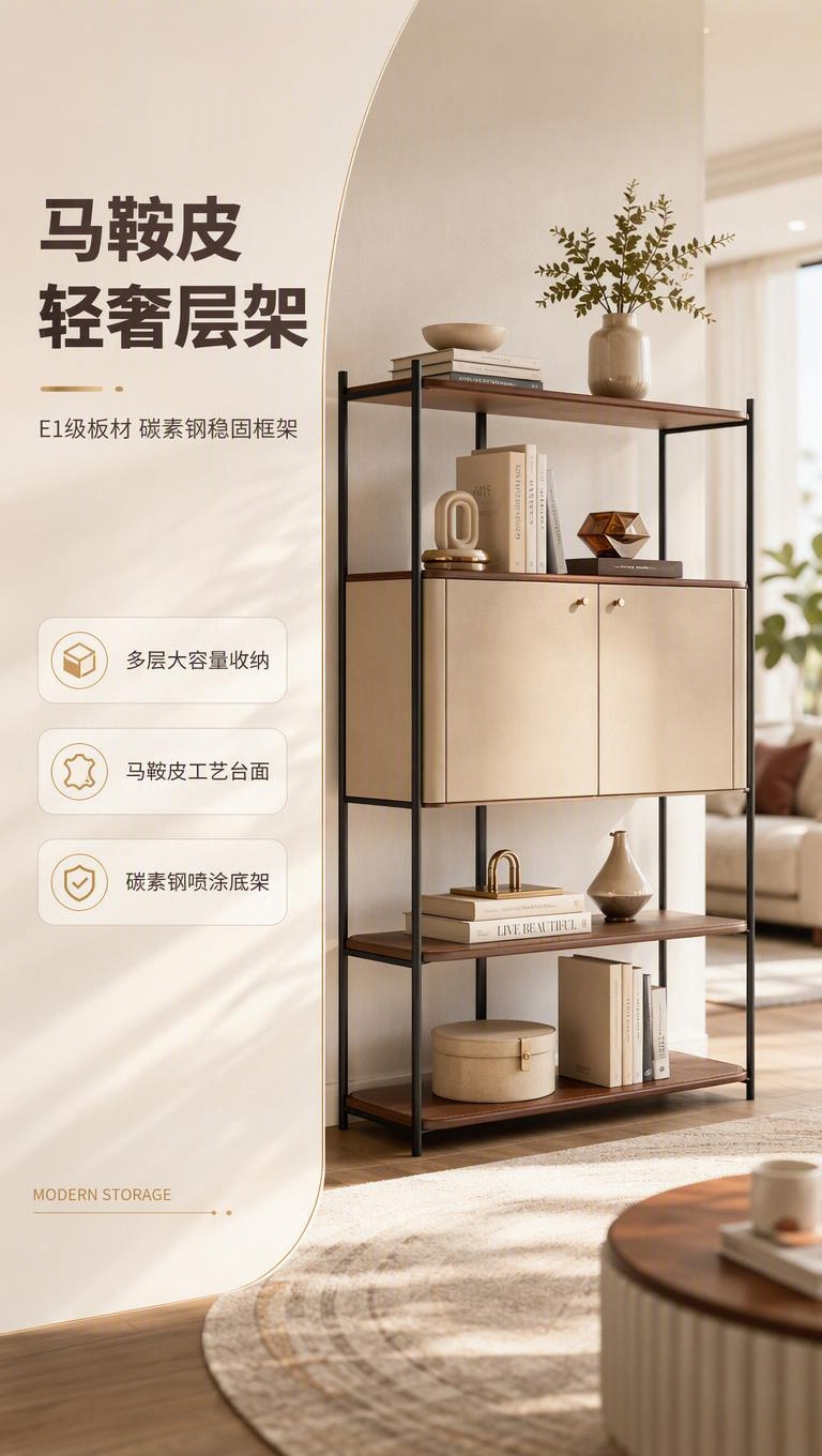 [商品] 使用【图1】DS-8818层架；保留整体结构：上下开… - 图片创意预览
