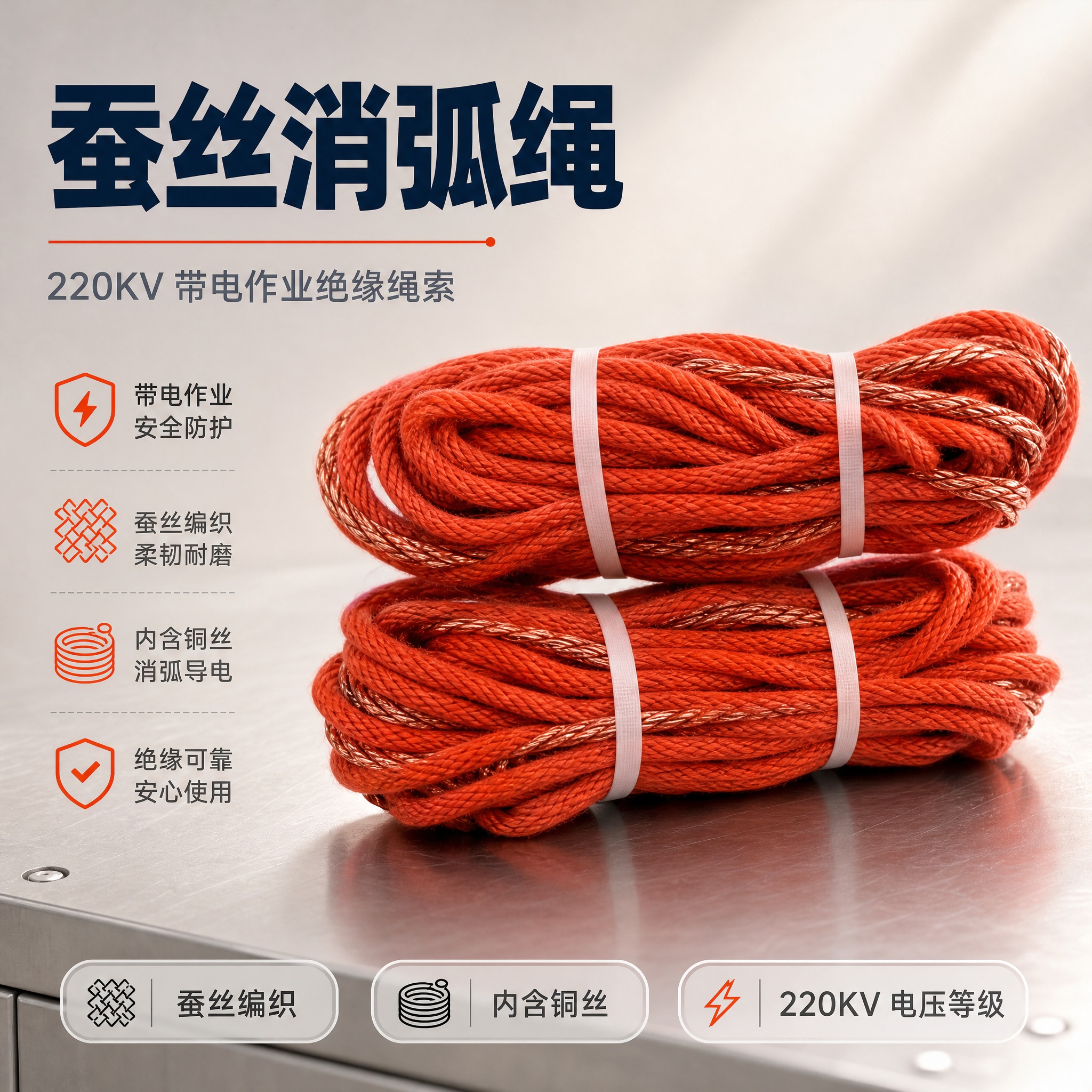 [主图-1] 蚕丝消弧绳 首图点击款。整张图必须贯穿商品名称「… - 图片创意预览