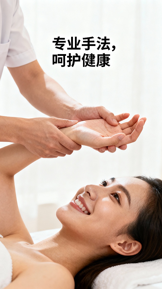生成50张上门按摩推拿服务的图片哈，图片可以加入一些文案，不用有二维码、地址之类的
