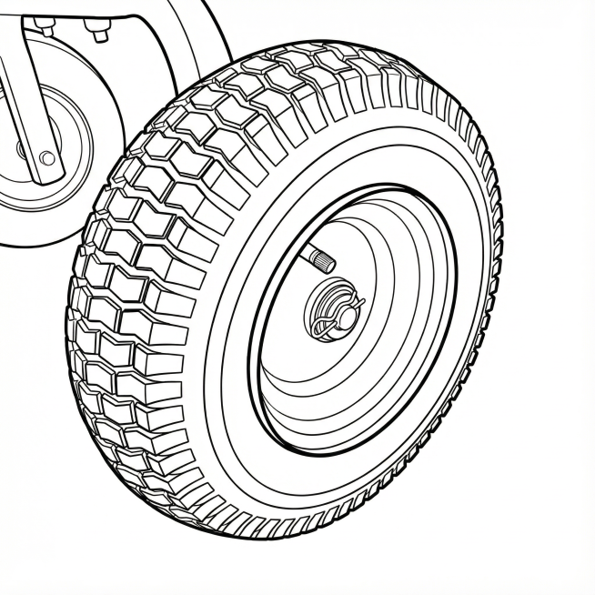纯白底线稿，用于说明书制作。线条加粗预览效果