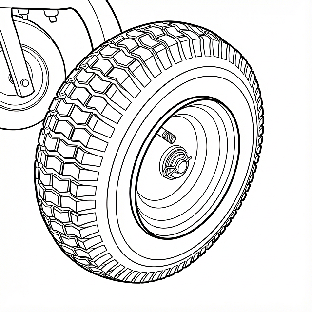 纯白底线稿，用于说明书制作。线条加粗