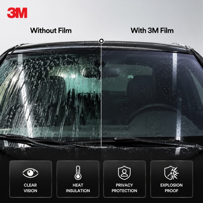 [Main Image 2] Core function display of 3M Automotive Window Film.
[Atmosphere Style] Clear technica预览效果