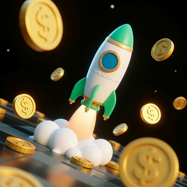 将图中绿色货币全部调整为刻着“$”的金币预览效果