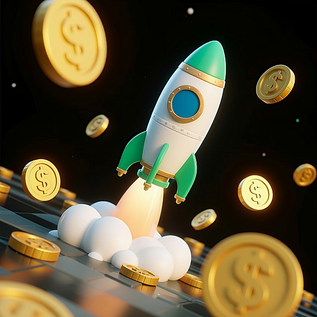 将图中绿色货币全部调整为刻着“$”的金币