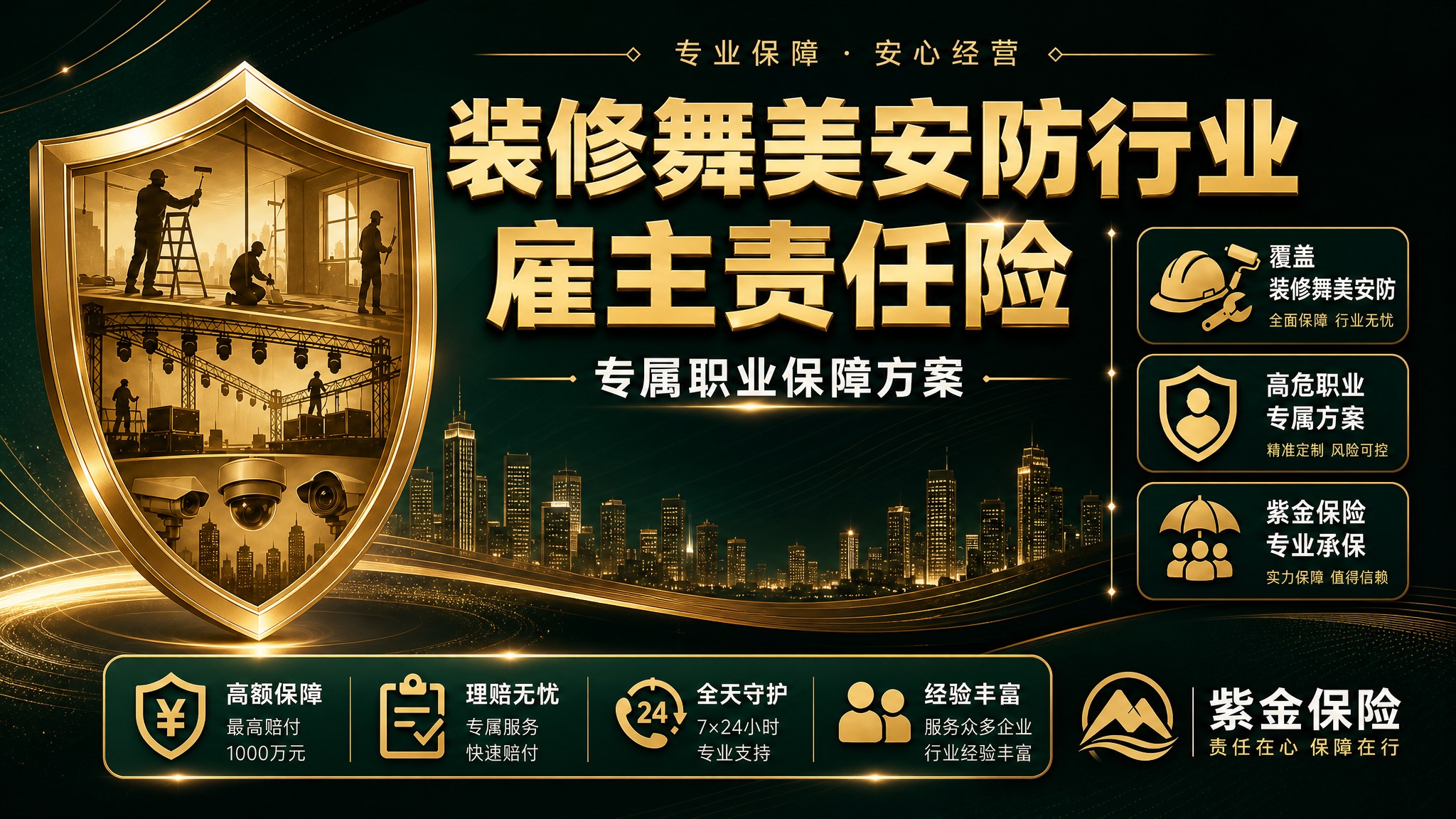 基于这张保险海报进行全面改版：1. 删除左下角的二维码占位方块… - 图片创意预览