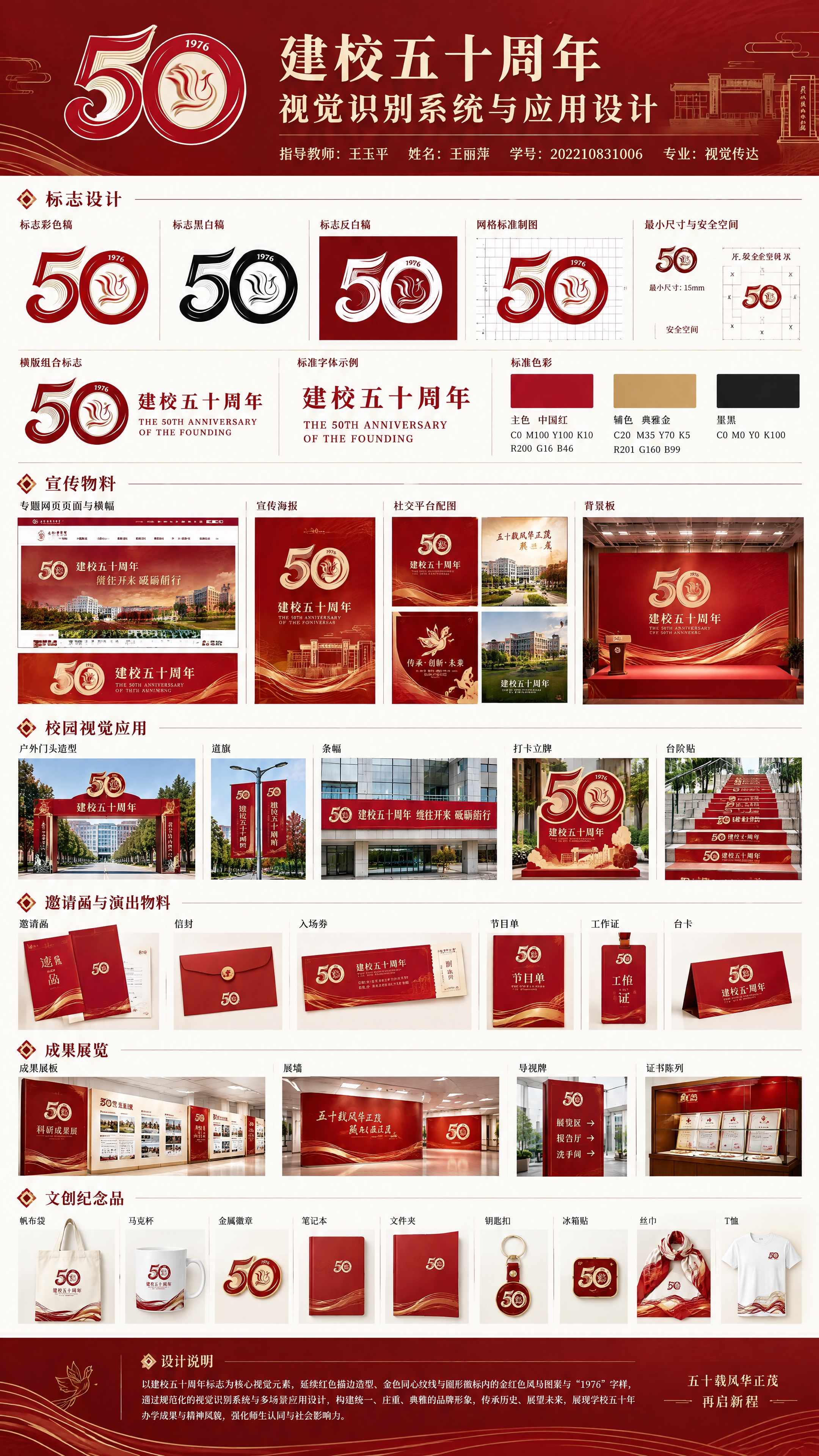 以参考图1中的红色「50」标志为核心设计元素（保留数字「50」… - 图片创意预览
