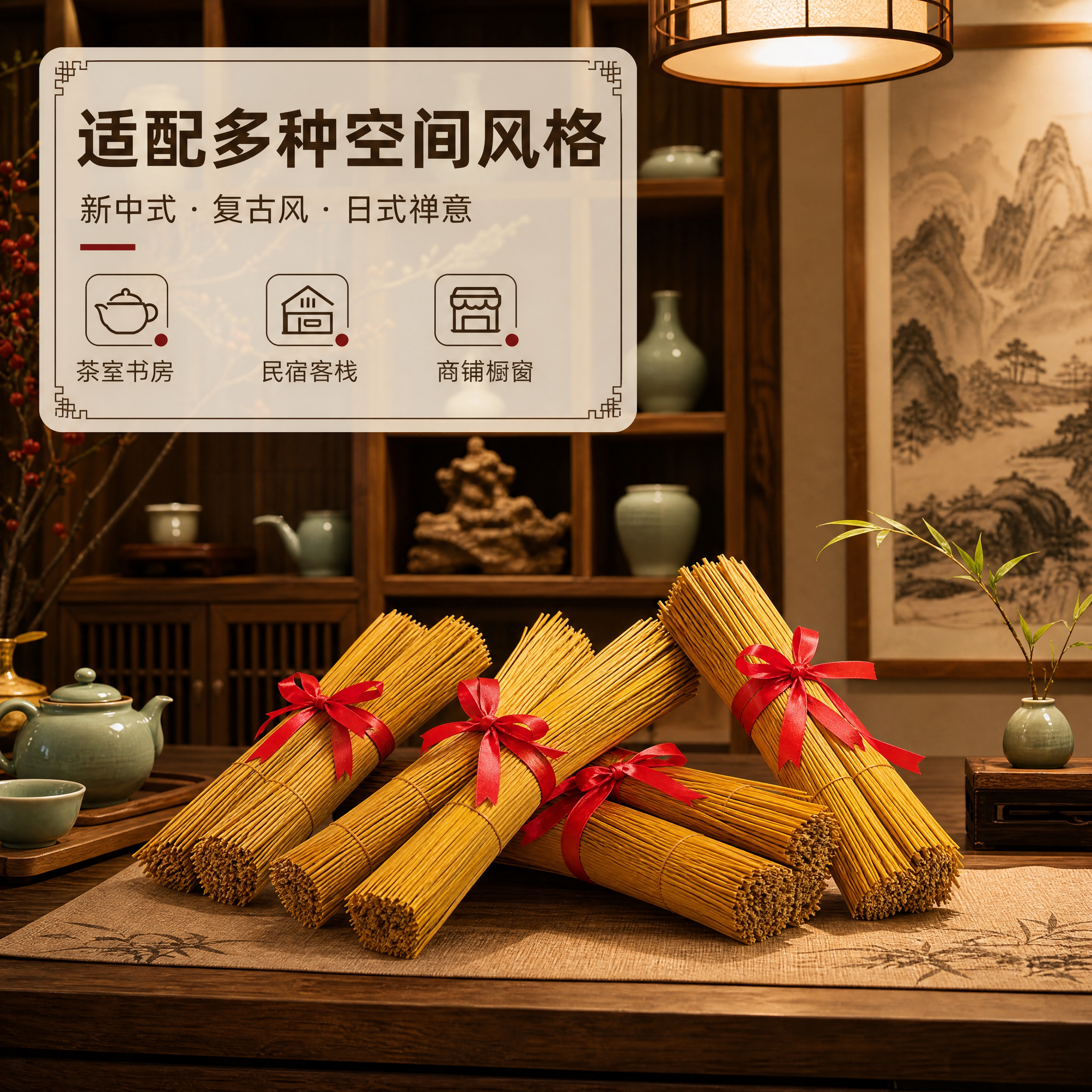 [商品] 使用【图4】【图5】去尾稻草捆红绳装饰束；保留稻草金… - 图片创意预览