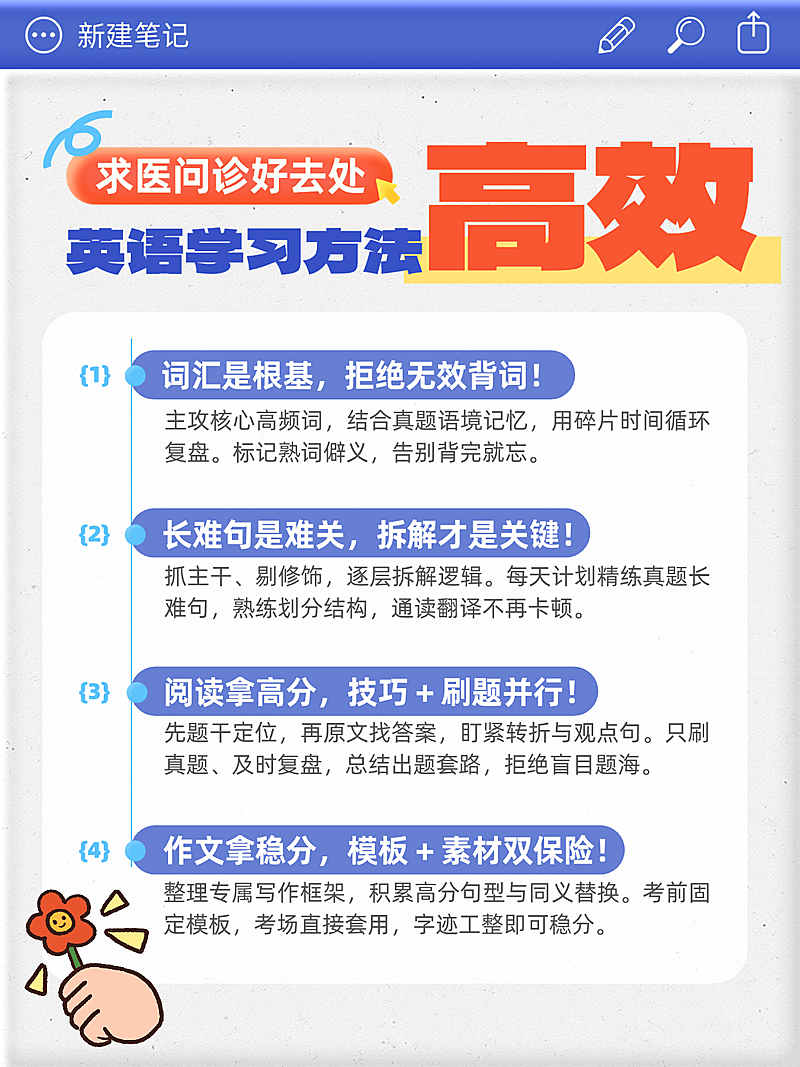 教育培训学历教育考研英语备考攻略小红书配图