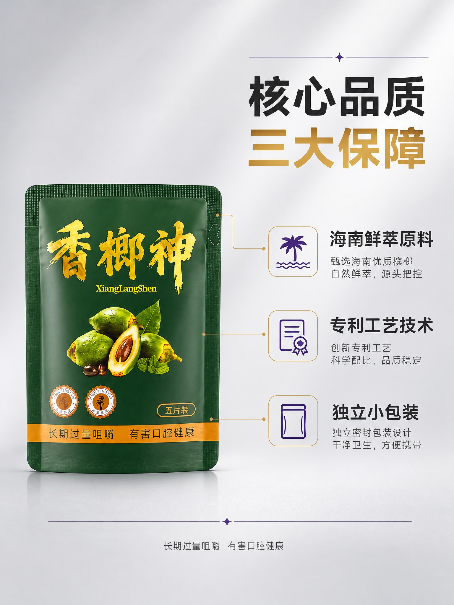 [主图-2] 壹合锦榔海南鲜萃槟榔 核心卖点 原料溯源 品质信… - 图片创意预览