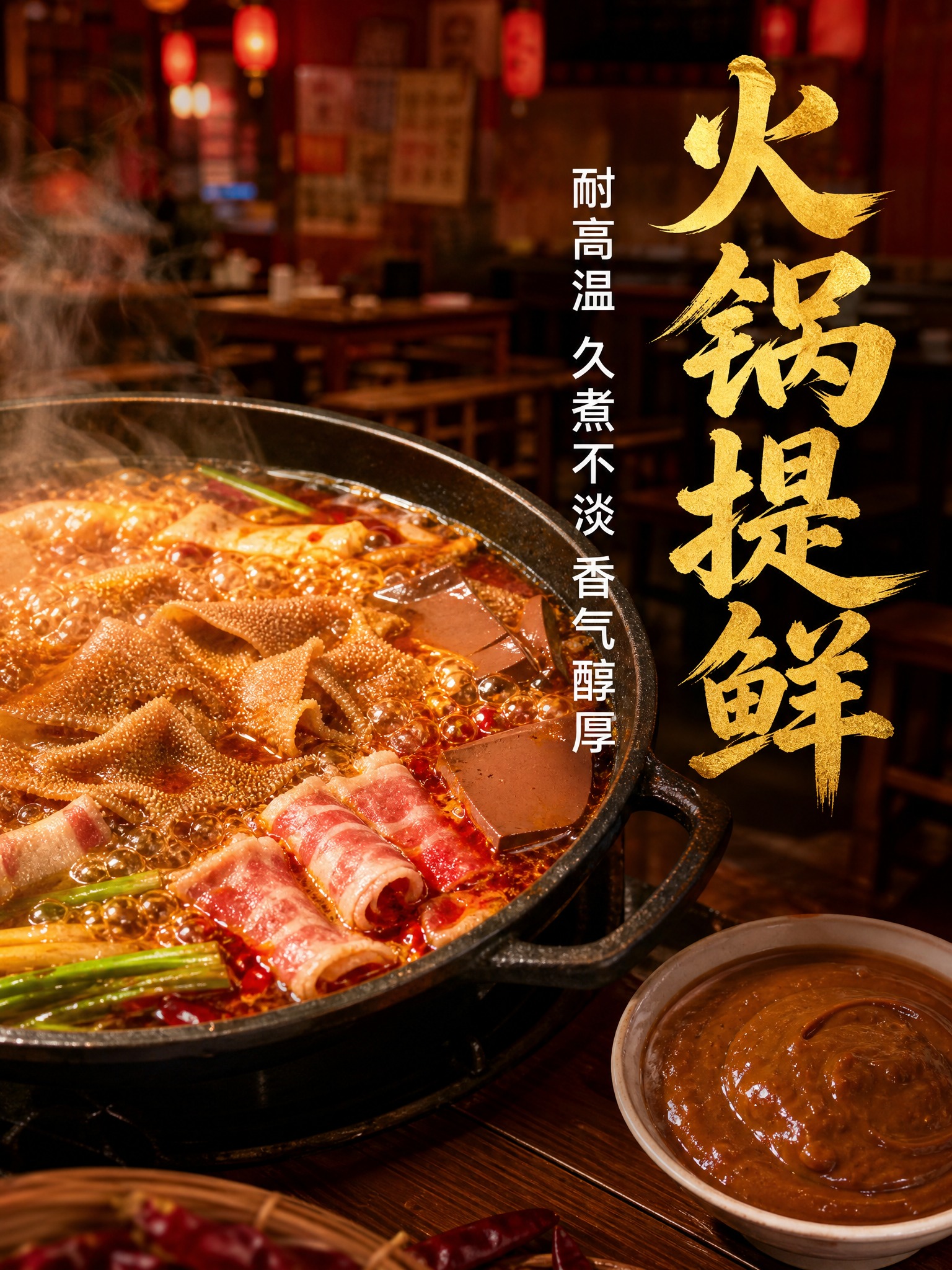 暖调市井餐饮商用风格，真实美食摄影，无人物，无AI感，有食欲。… - 图片创意预览