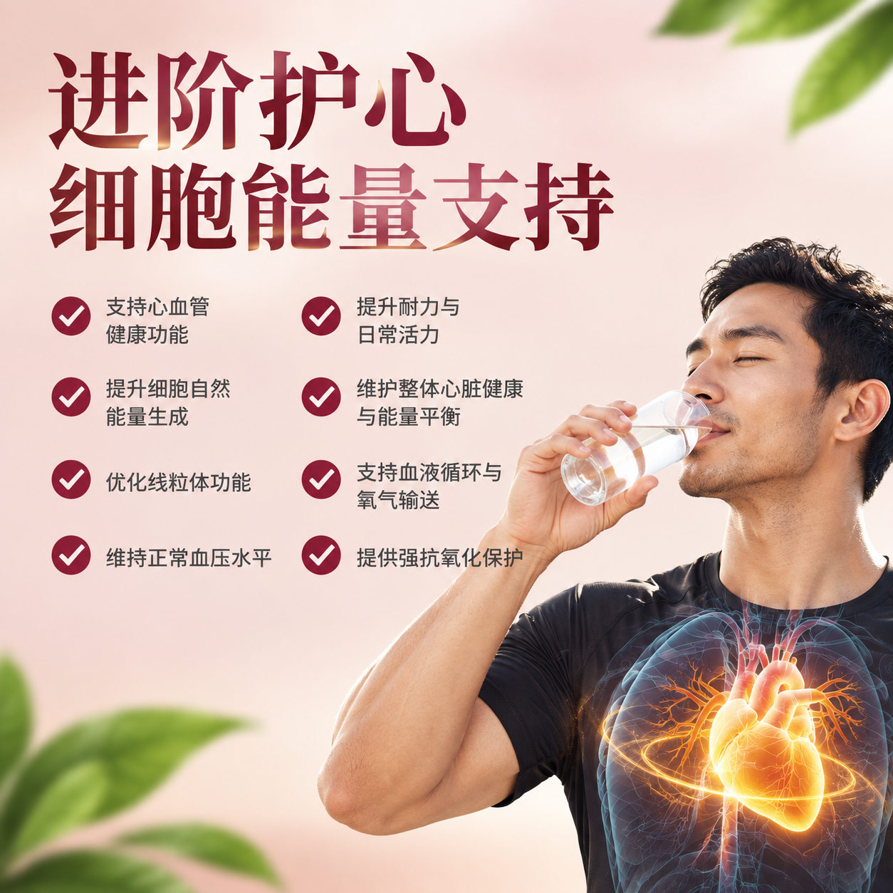 [主图-6] 心脏与细胞能量支持 八大功效详解图 [统一基调]… - 图片创意预览