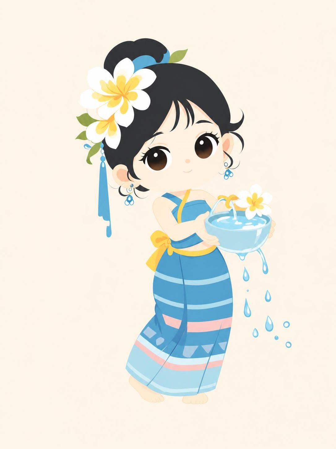 去除画面中所有的黑色勾线轮廓线，采用无描边的平涂插画风格；去除… - 图片创意预览