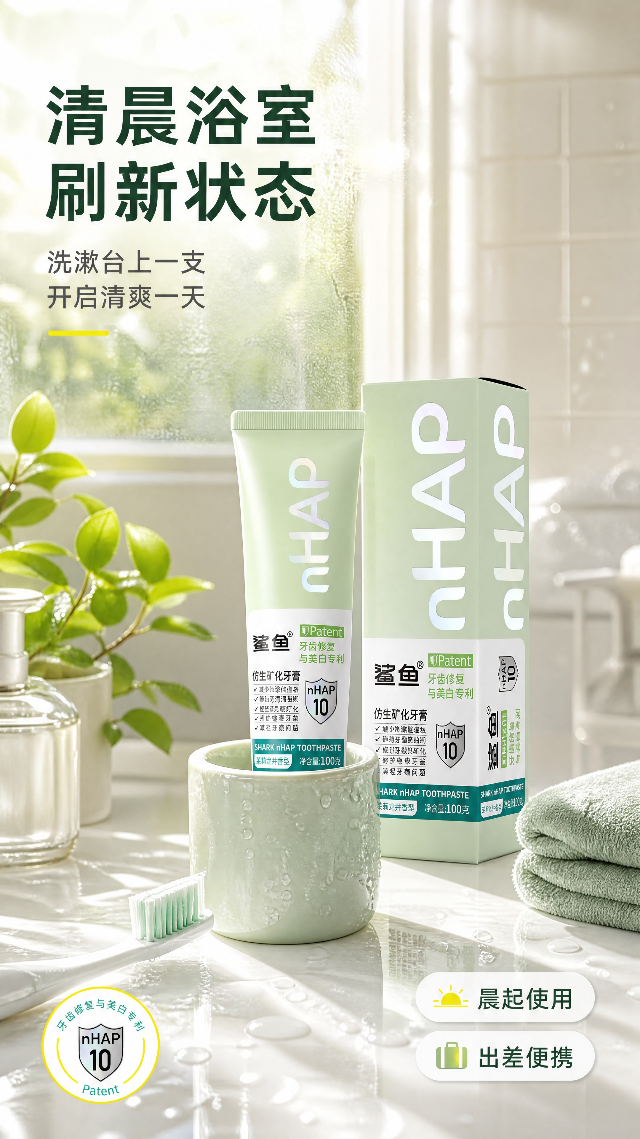 [商品] 使用【图2】薄荷绿款产品；商品处理：保留包装盒盒型与… - 图片创意预览