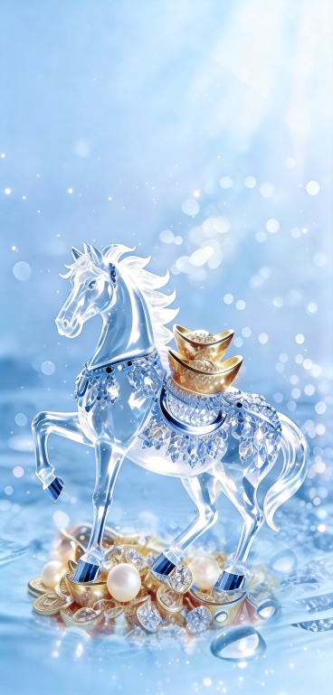 去掉右上角的“诸事皆顺”、英文和印章，去掉左下角的“马上有好运”，“马上会发财”和元宝，提升画质到超高清8K预览效果