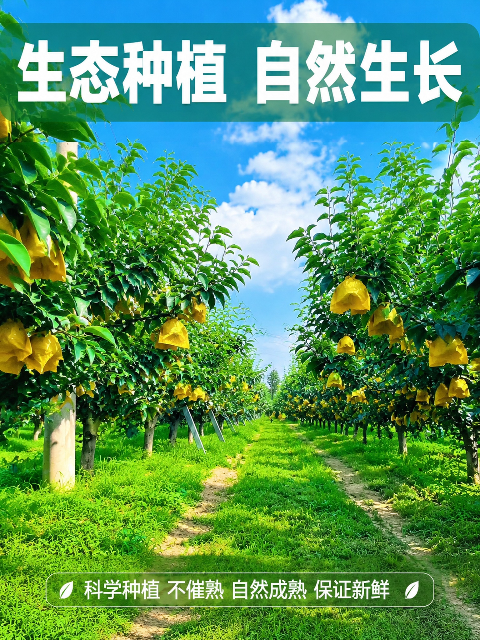 [第3屏] 果园生长环境-原生态种植展示。本屏使用【图5】作为… - 图片创意预览