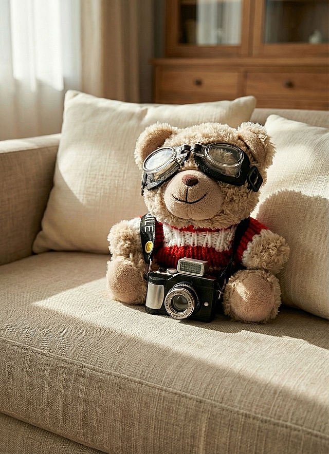 这个小熊要调整的小一点