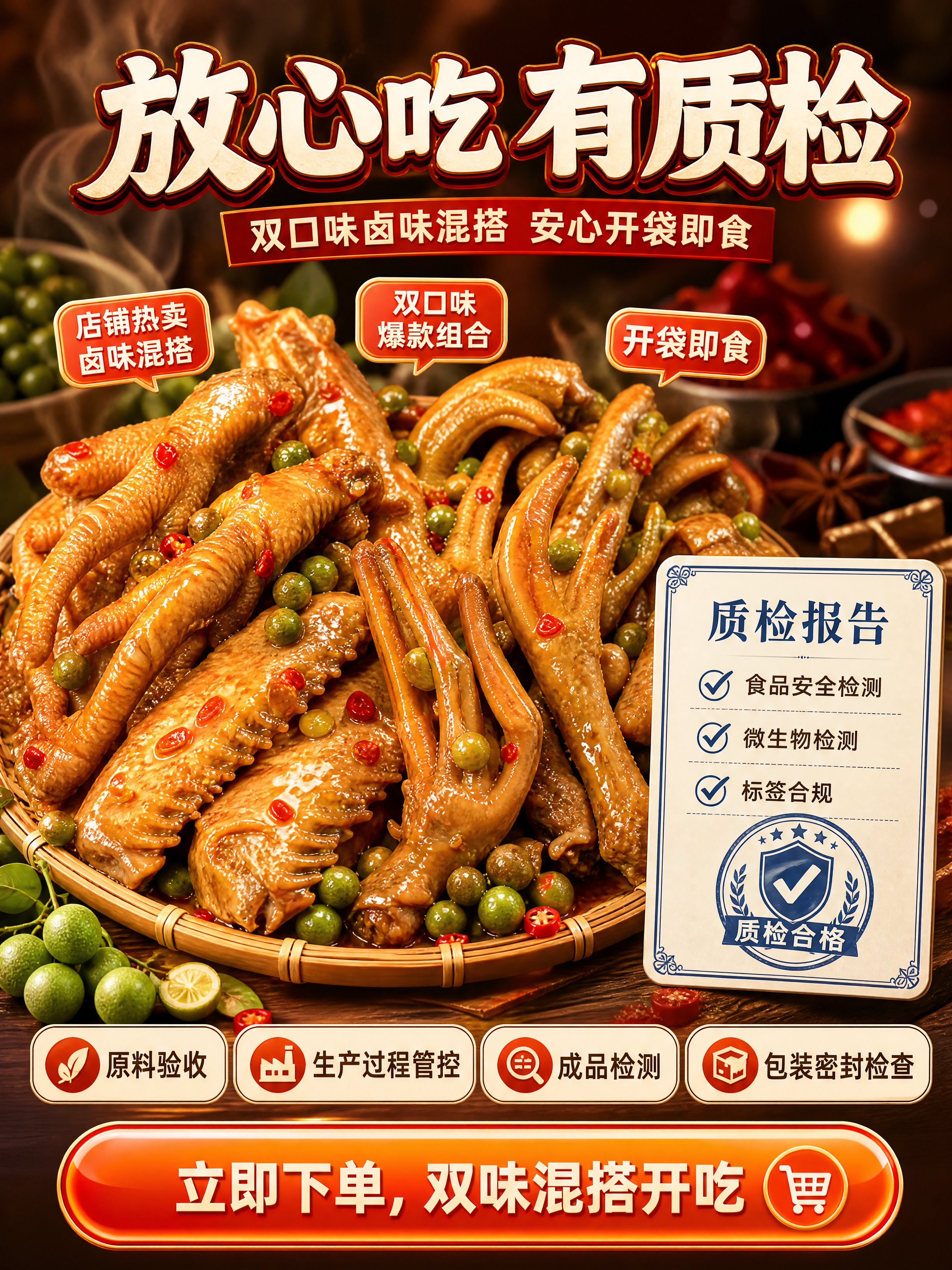 [商品] 使用【图1】山黄皮口味鸡爪、【图2】山黄皮口味鸭爪、… - 图片创意预览