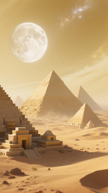 帮我生成50张关于月亮和星球的图片预览效果