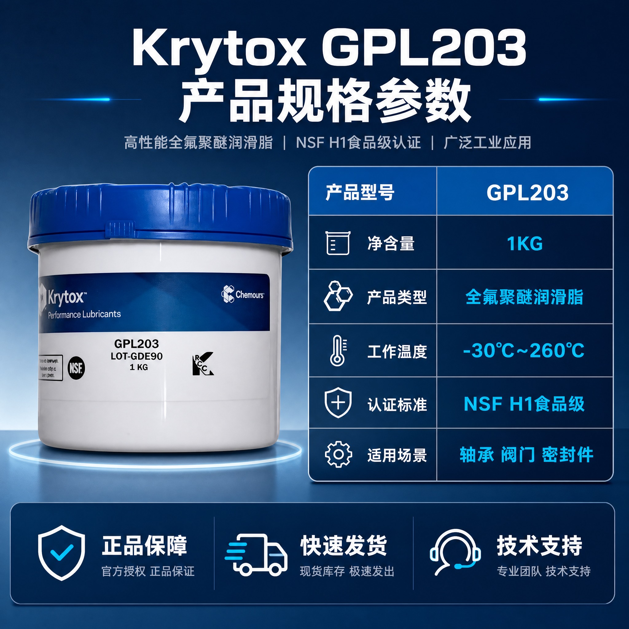 [主图-5] 规格参数与产品信息 展示GPL203的详细规格参… - 图片创意预览