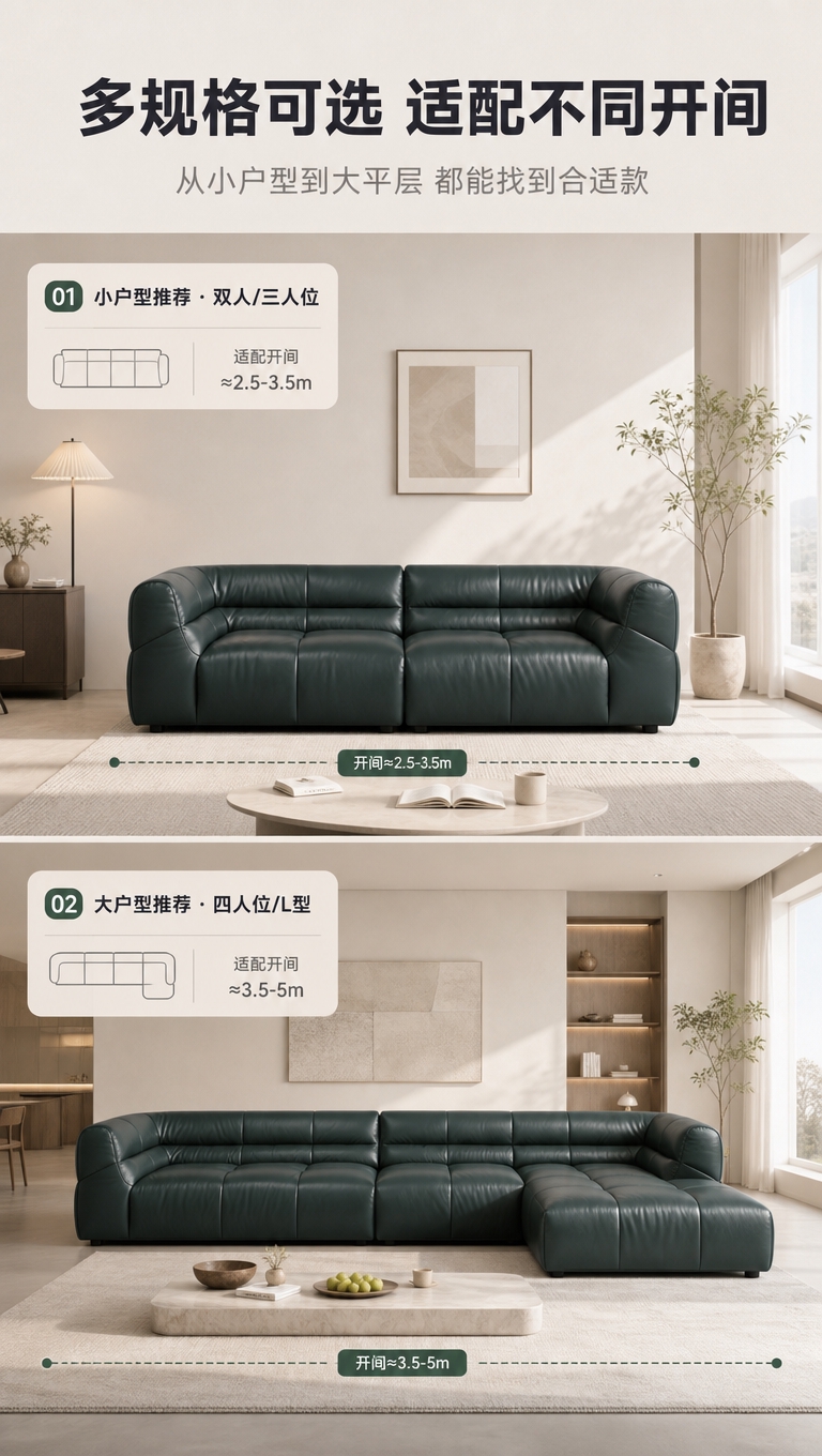 [商品] 使用【图1】LKS8836熊抱沙发墨绿色真皮款；保留… - 图片创意预览