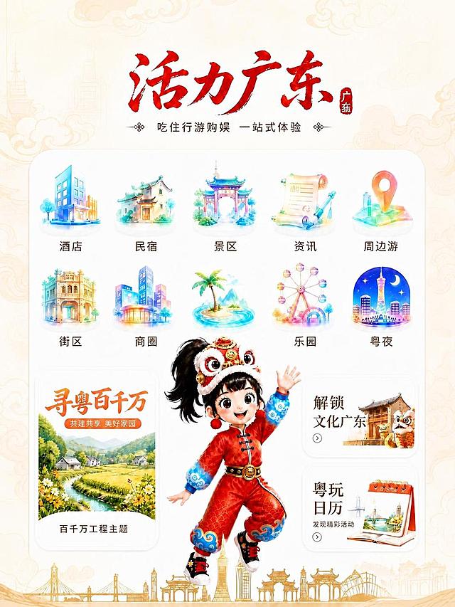 去掉图片中所有的木棉花（红色花朵）元素，包括左上角、右上角、左下角和右下角的木棉花及花枝，保留其他所有内容不变，背景保持原样，整体风格和布局不变