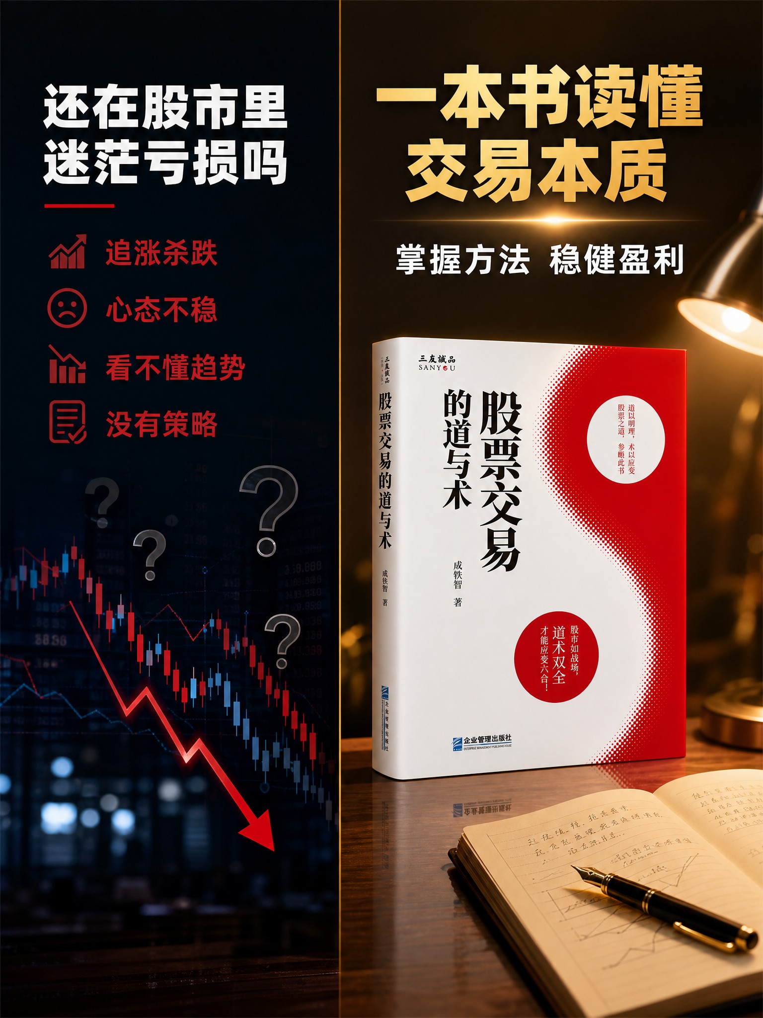 [主图-2] 痛点与学习目标 激发兴趣。股市迷茫怎么办 一本书… - 图片创意预览