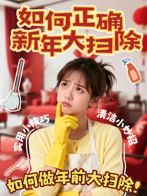 新年攻略指南通用喜庆感小红书封面预览效果