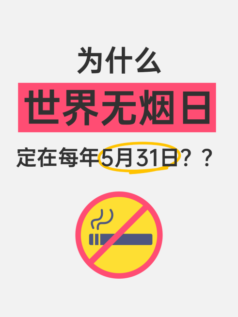世界无烟日禁烟大字报话题讨论小红书封面预览效果