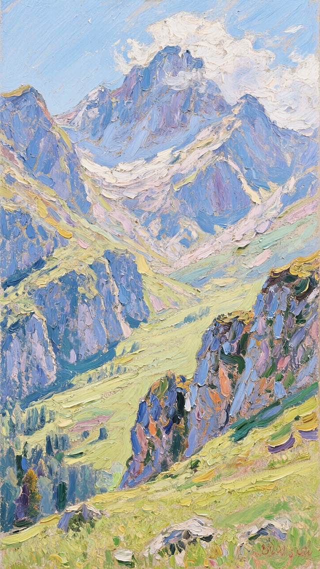手机风景壁纸：山。