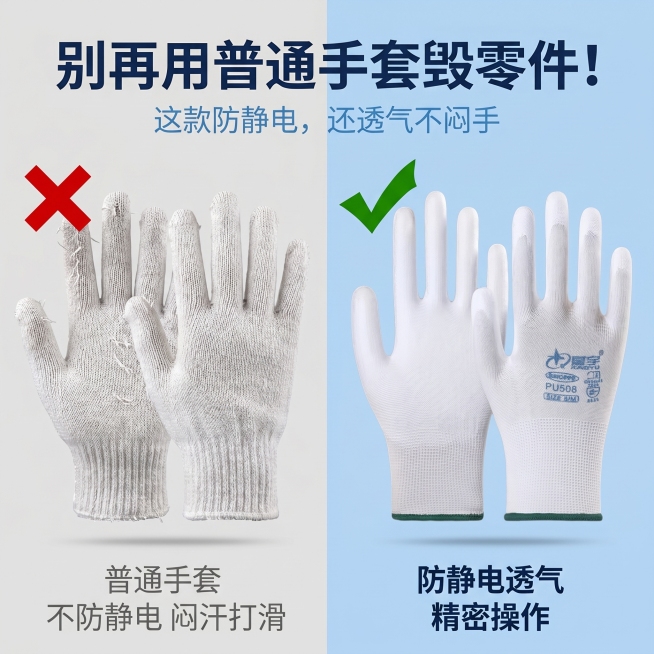 「图片1」生成的主图商标不对，请根据图片中的手套重新生成预览效果