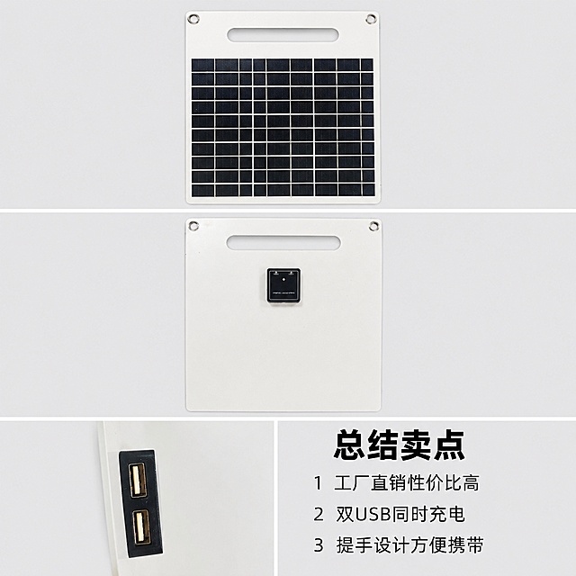 使用电商主图技能生成10张比例1:1的电商主图，适配平台为1688，商品为「图片1」「图片1」「图片1」「图片1」，商品卖点为工厂直营，双USB接口设计，多设备使用，提手设计方便携带，工厂直销，每张图片单独展示，图片风格简约大气，细节展示清晰，保留产品本身所有细节