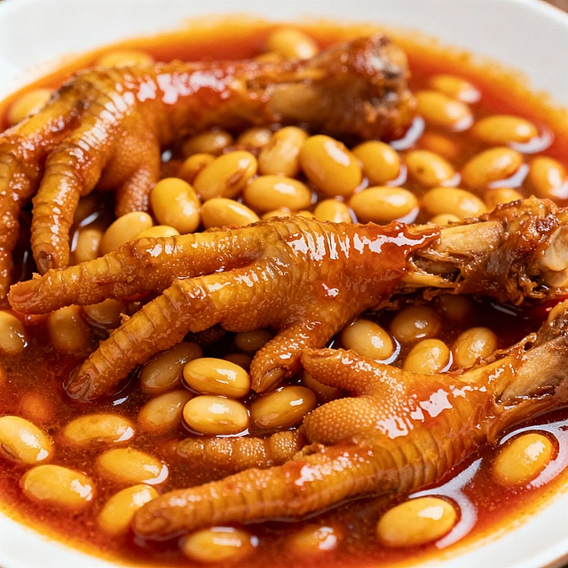 黄豆烧鸡爪