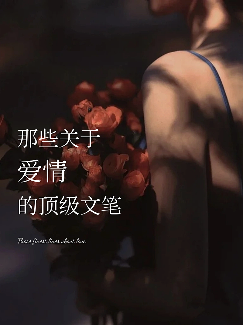 爱情文案小红书封面