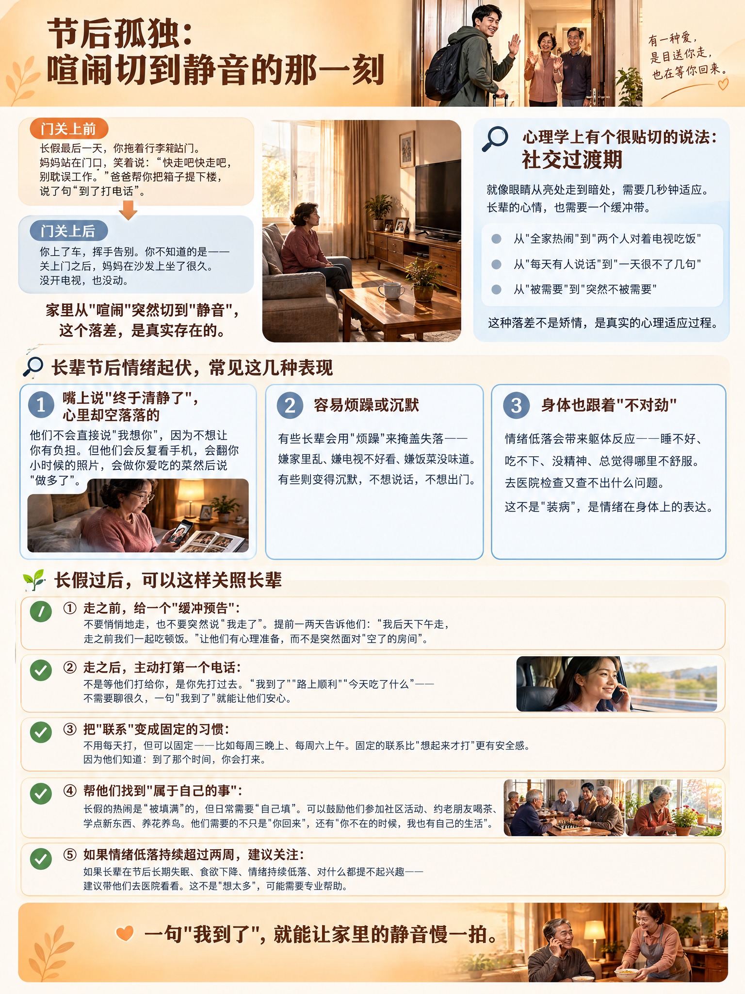 竖版心理健康科普长图文，单张完整内容，医疗健康类温暖专业风格，… - 图片创意预览