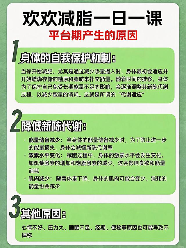 保持整体风格不变，将图片中红色的WHY替换为“平台期产生的原因”，保留其余所有文字内容和排版不变
