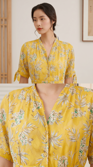 同一位模特，长相参考https://gdesign-dam-hz.dancf.com/36451555353281591/9f3b861ad4004d6f8832aac93d08f292.jpg，穿着预览效果