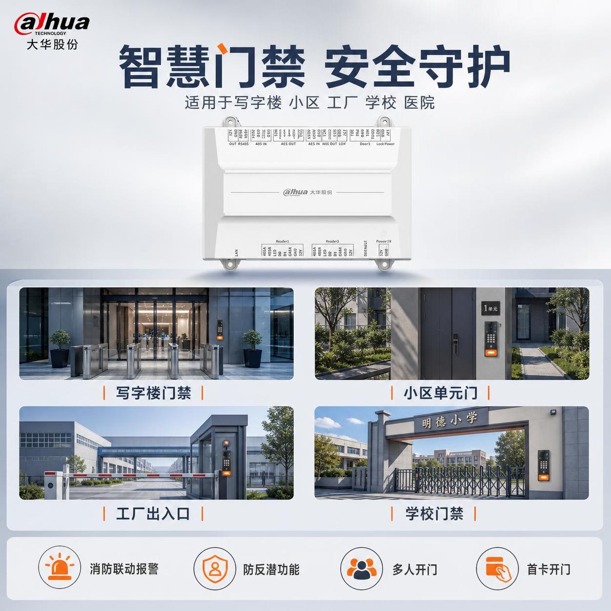 电商主图第四张，应用场景与功能展示图。画面采用上下结构，上方约… - 图片创意预览