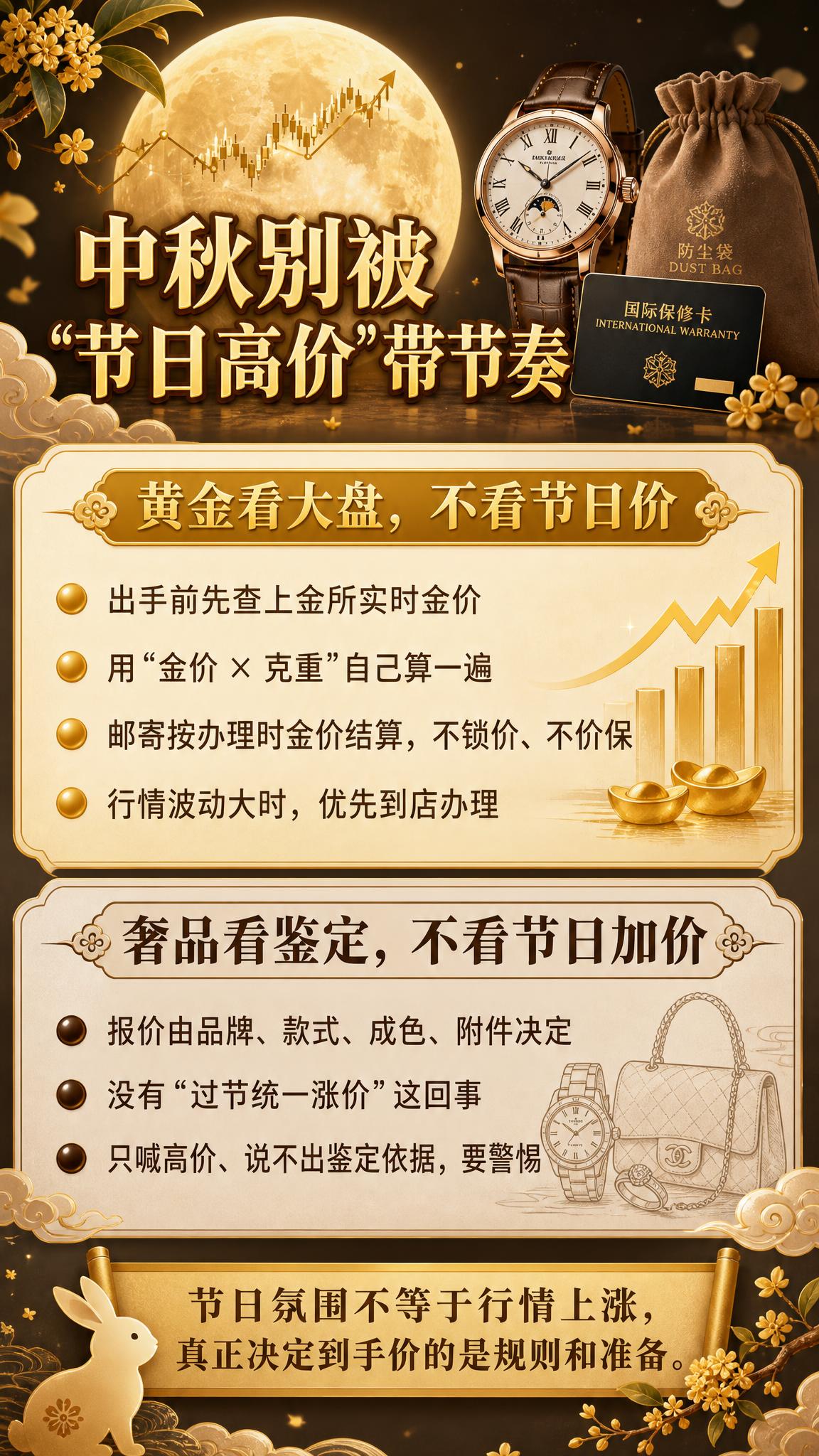 轻奢卡片风竖版海报，中秋主题。主色调暖金色、米棕色、深咖色。画… - 图片创意预览