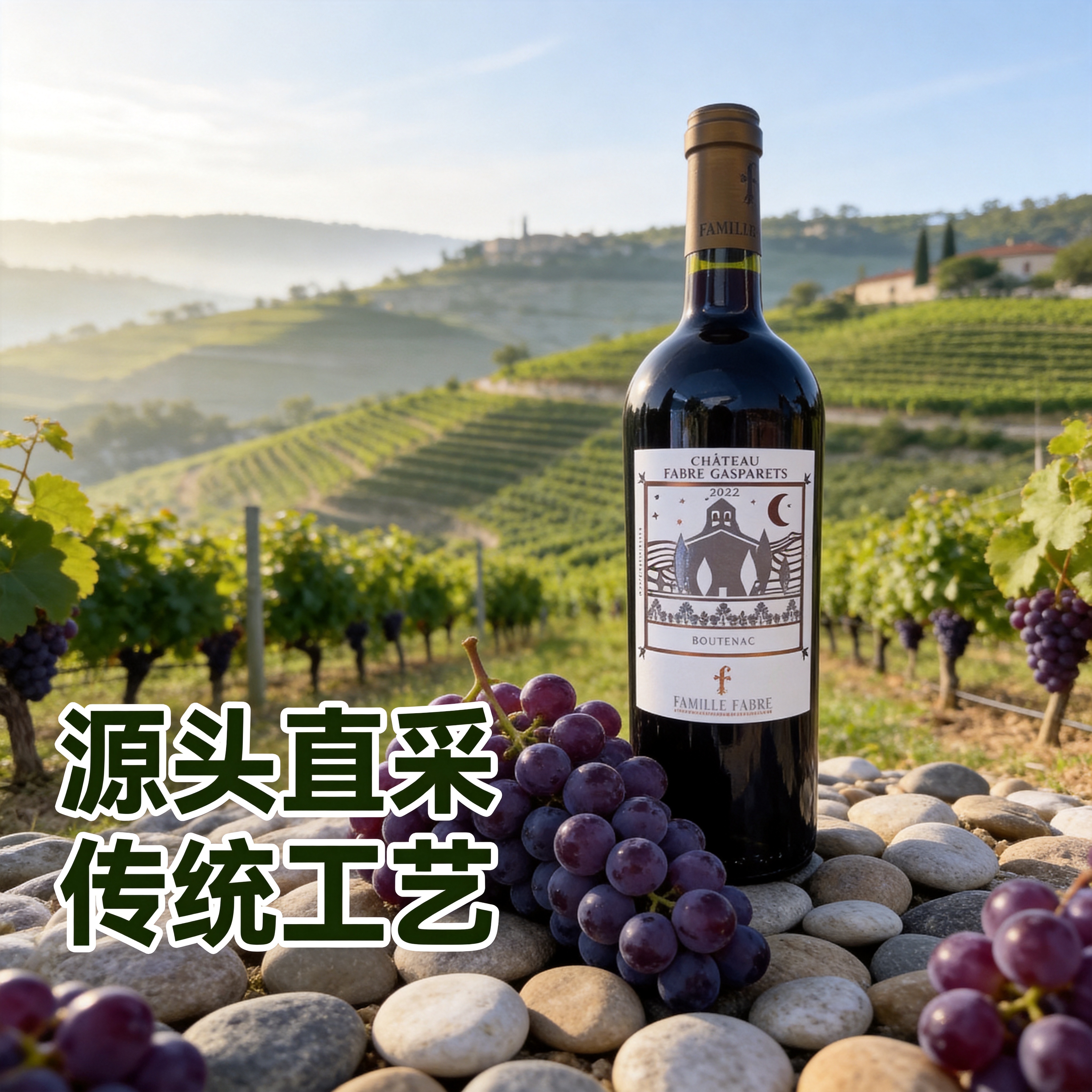 [主图-6] 法伯酒庄红葡萄酒源产地风光展示 [氛围风格] 原… - 图片创意预览