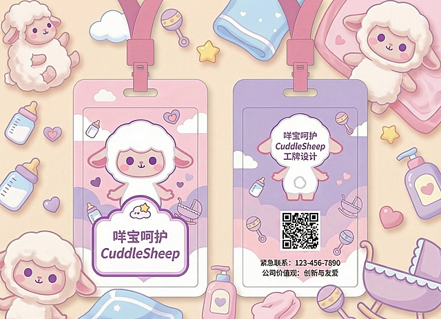 背景加入母婴品牌元素