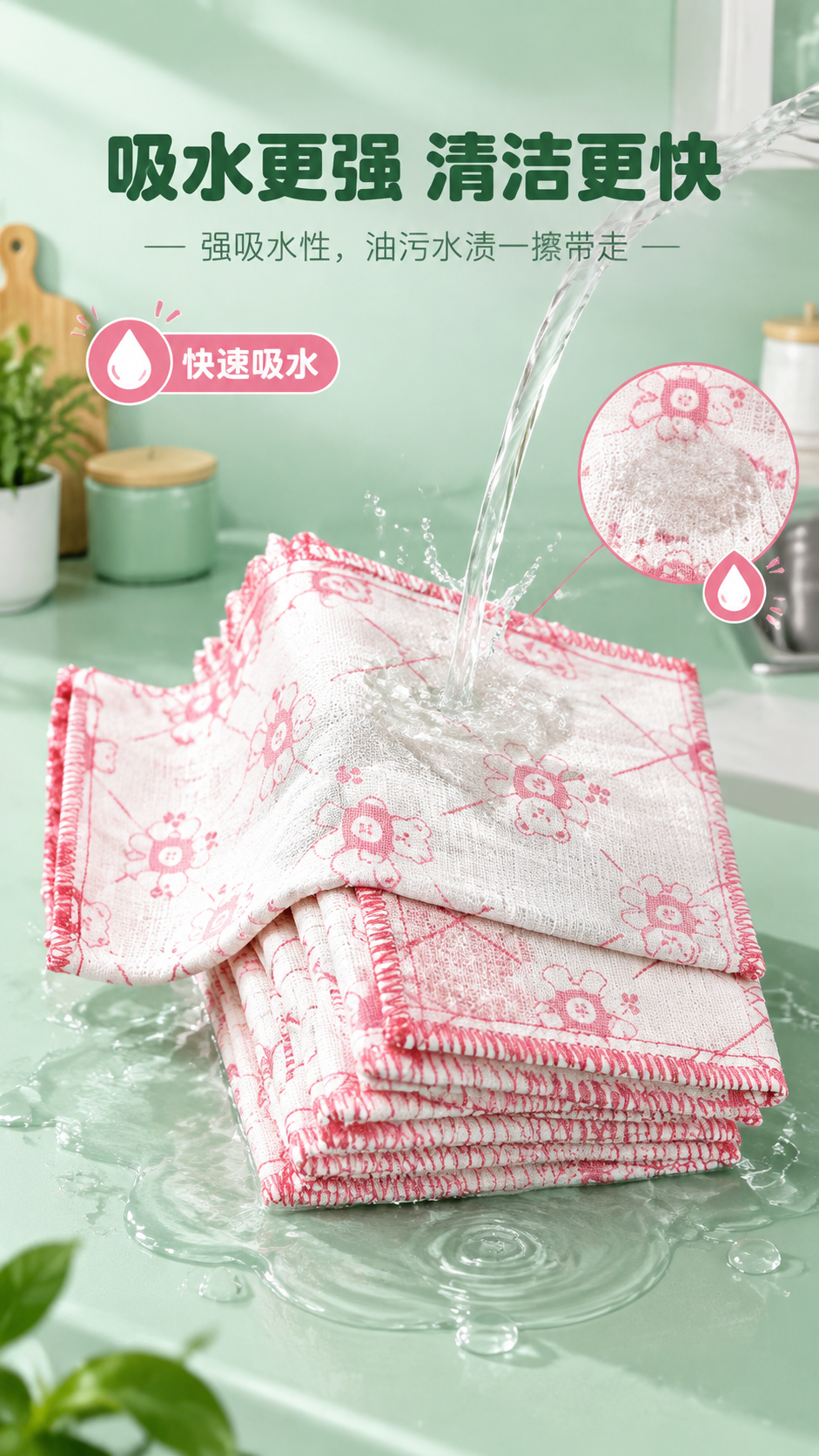 [商品] 使用【图1】棉纱抹布叠放+【图3】平铺；商品处理：保… - 图片创意预览
