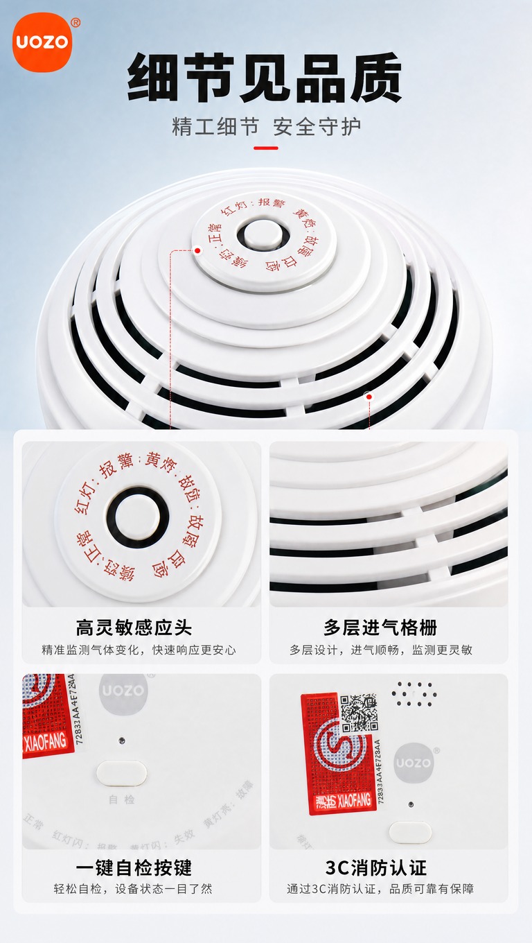 [商品] 使用【图1】天燃气探测器产品图，正面和背面均用于细节… - 图片创意预览