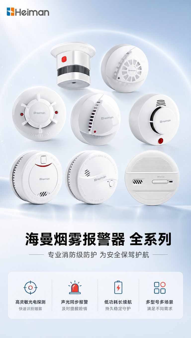 [商品] 使用【图1】海曼烟雾报警器全系列8款产品；保留每款产… - 图片创意预览
