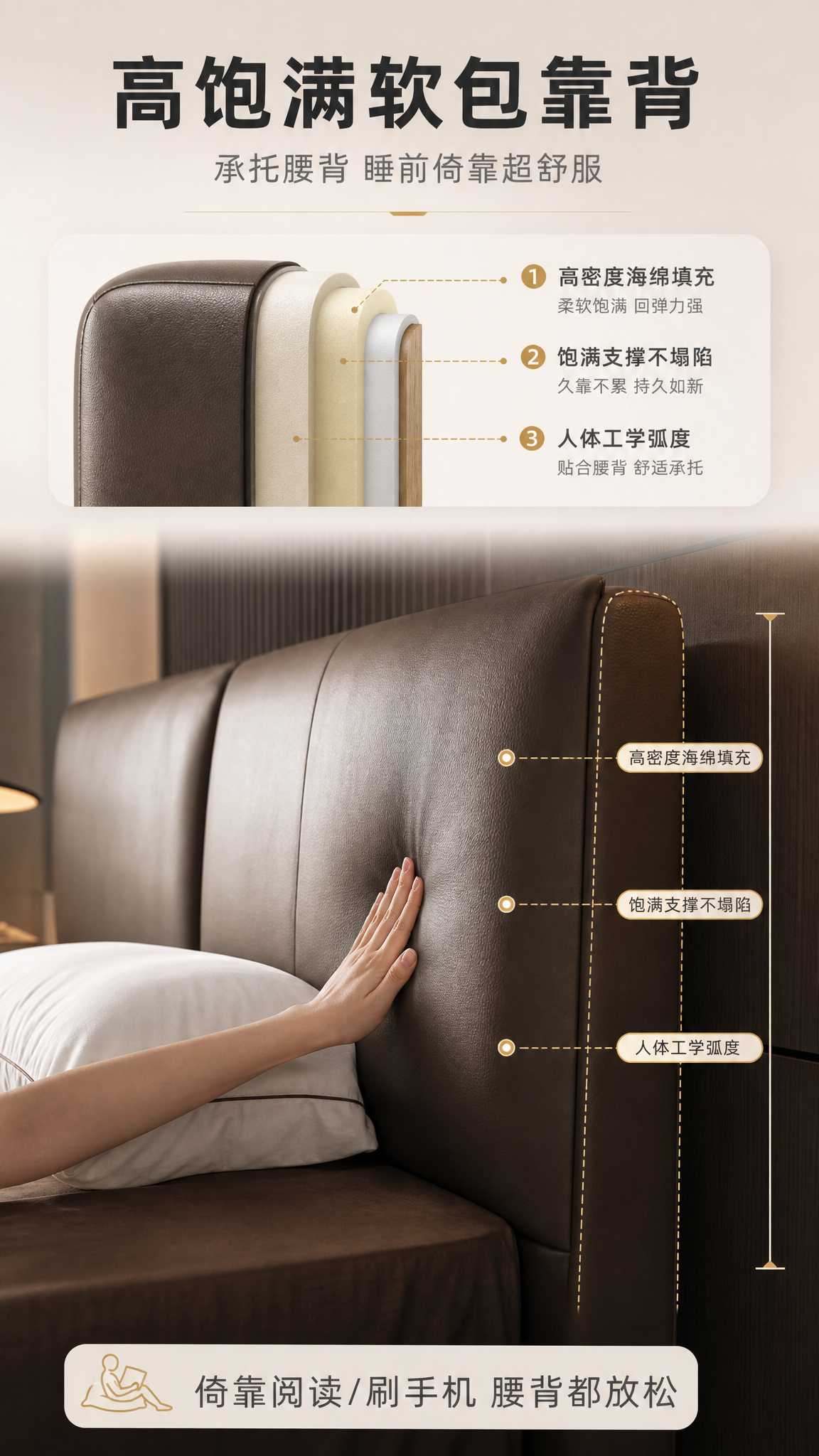 [商品] 使用【图1】现代简约高饱满软包齐边床；保留床头高饱满… - 图片创意预览