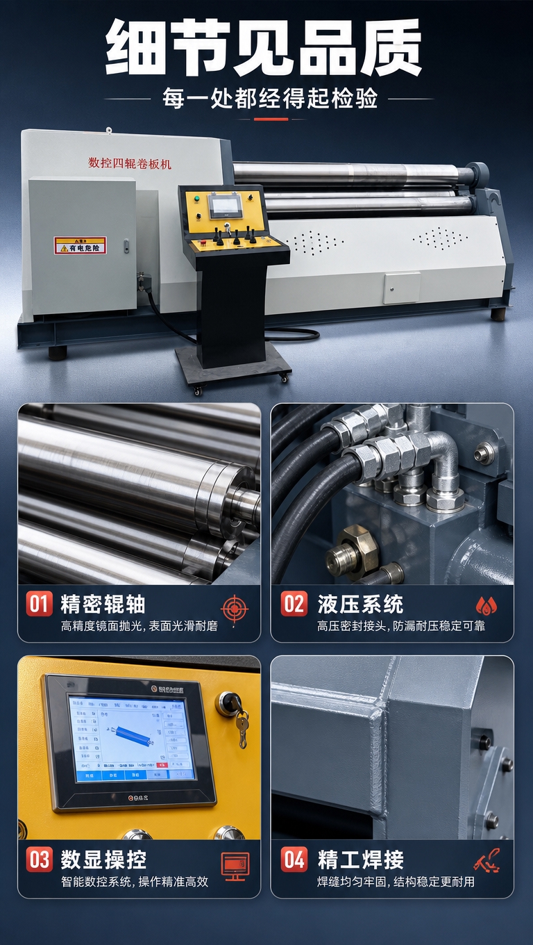 [商品] 使用【图1】数控四辊卷板机；保留设备外观和结构；提取… - 图片创意预览