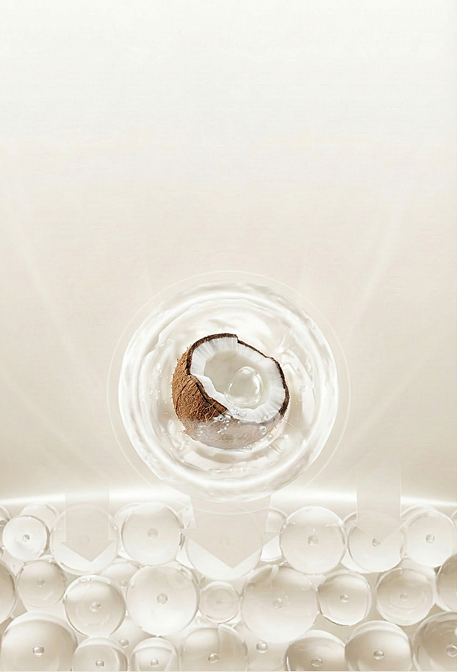 椰子改成开壳的 颜色换成奶白色