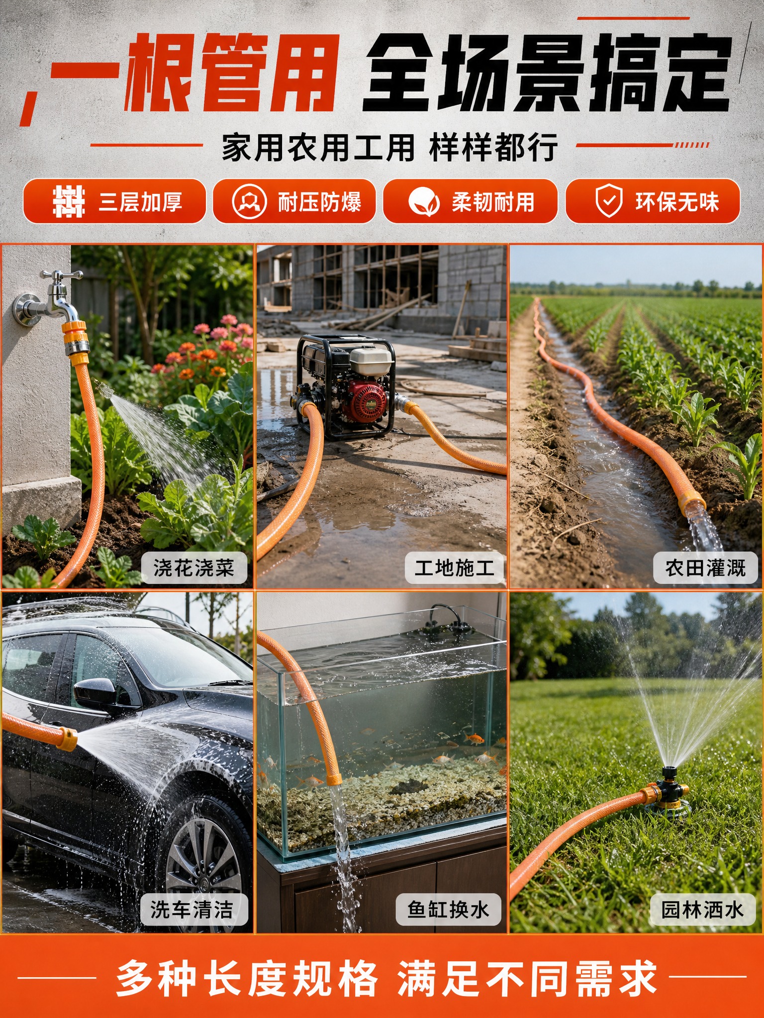 [商品] 使用【图1】橙色三层编织PVC软管；保留橙色外观、编… - 图片创意预览